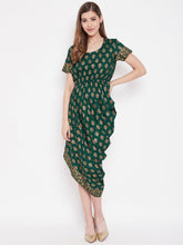 Load image into Gallery viewer, Asymmetric side cowl dress