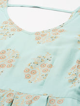 Load image into Gallery viewer, Box Pleated flare kurta with palazzo