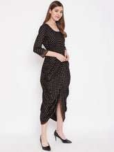 Load image into Gallery viewer, Overlap side cowl dress