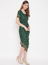 Load image into Gallery viewer, Asymmetric side cowl dress