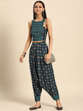Load image into Gallery viewer, Crop top with dhoti pants