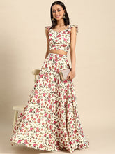 Load image into Gallery viewer, Flared Skirt with Crop Top