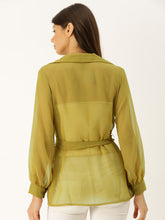 Load image into Gallery viewer, Notch big collar overlap top