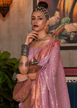 Load image into Gallery viewer, Fuchsia Pink Zari Woven Tissue Silk Saree