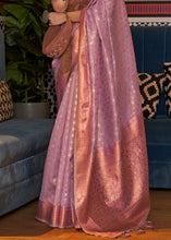Load image into Gallery viewer, Fuchsia Pink Zari Woven Tissue Silk Saree