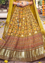 Load image into Gallery viewer, Mustard Yellow Ready to Wear Designer Silk Lehenga Choli