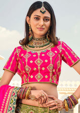 Load image into Gallery viewer, Multi Colour Banarasi Silk Lehenga Choli with Heavy Embroidered work