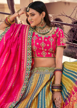 Load image into Gallery viewer, Multi Colour Banarasi Silk Lehenga Choli with Heavy Embroidered work