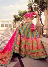Load image into Gallery viewer, Multi Colour Banarasi Silk Lehenga Choli with Heavy Embroidered work