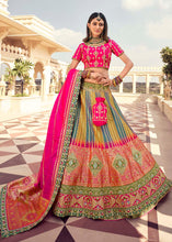 Load image into Gallery viewer, Multi Colour Banarasi Silk Lehenga Choli with Heavy Embroidered work