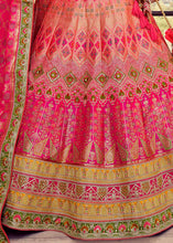 Load image into Gallery viewer, Shades Of Pink Banarasi Silk Lehenga Choli with Heavy Embroidered work