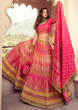 Load image into Gallery viewer, Shades Of Pink Banarasi Silk Lehenga Choli with Heavy Embroidered work