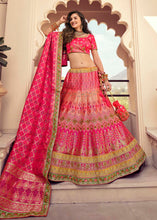 Load image into Gallery viewer, Shades Of Pink Banarasi Silk Lehenga Choli with Heavy Embroidered work