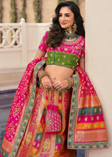 Load image into Gallery viewer, Multi Colour Banarasi Silk Lehenga Choli with Heavy Embroidered work