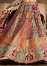 Carica l'immagine nel visualizzatore Galleria,Shades Of Purple Heavy Embroidery Banarasi Silk lehenga Choli