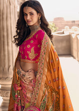 Load image into Gallery viewer, Multicolored Heavy Embroidery Banarasi Silk lehenga Choli