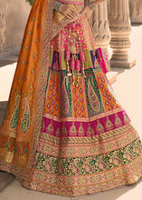 Load image into Gallery viewer, Multicolored Heavy Embroidery Banarasi Silk lehenga Choli
