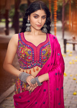 Load image into Gallery viewer, Shades Of Pink Ready to Wear Designer Silk Lehenga Choli