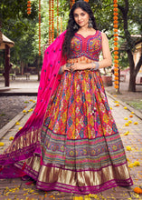 Load image into Gallery viewer, Shades Of Pink Ready to Wear Designer Silk Lehenga Choli