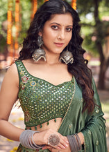 Load image into Gallery viewer, Shades Of Green Ready to Wear Designer Silk Lehenga Choli
