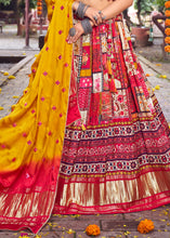 Load image into Gallery viewer, Red &amp; Yellow Ready to Wear Designer Silk Lehenga Choli