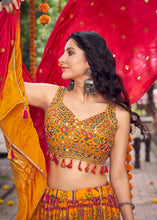 Load image into Gallery viewer, Haldi Yellow Ready to Wear Designer Silk Lehenga Choli