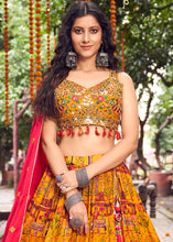 Load image into Gallery viewer, Haldi Yellow Ready to Wear Designer Silk Lehenga Choli
