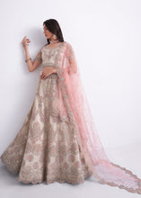 Load image into Gallery viewer, Daisy White Net Lehenga Choli with Cording,Thread,Sequins &amp; Zarkan work