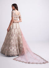 Load image into Gallery viewer, Daisy White Net Lehenga Choli with Cording,Thread,Sequins &amp; Zarkan work