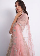 Load image into Gallery viewer, Daisy White Net Lehenga Choli with Cording,Thread,Sequins &amp; Zarkan work