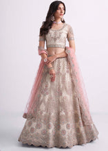Load image into Gallery viewer, Daisy White Net Lehenga Choli with Cording,Thread,Sequins &amp; Zarkan work