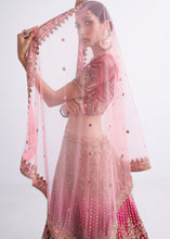 Load image into Gallery viewer, Shades Of Pink Net Lehenga Choli with Cording,Thread,Sequins &amp; Zarkan work