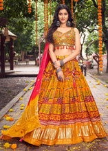 Load image into Gallery viewer, Haldi Yellow Ready to Wear Designer Silk Lehenga Choli