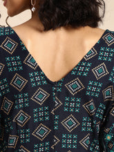 Load image into Gallery viewer, Overlap neck dhoti jumpsuit
