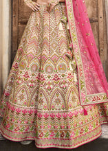 Load image into Gallery viewer, Ivory White Banarasi Silk Lehenga Choli with Heavy Embroidery Work