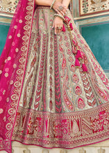 Load image into Gallery viewer, Grey &amp; Pink Velvet Lehenga Choli with Heavy Embroidery Work