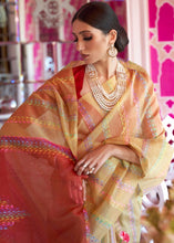 Cargar imagen en el visor de la galería, Fawn Silk Multithread Weaving Saree