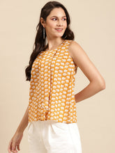 Load image into Gallery viewer, Printed Front Pleated top