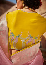 Load image into Gallery viewer, Baby Pink Woven Silk Saree with Embroidered Blouse