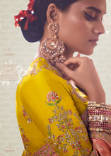 Load image into Gallery viewer, Punch Pink Woven Dola Silk Saree with Contrast Embroidered Border