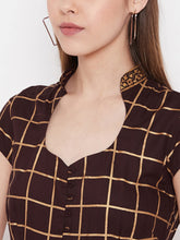 Load image into Gallery viewer, Midi Flare Dress with front loops