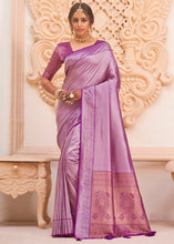 Load image into Gallery viewer, Orchid Purple Woven Designer Silk Saree