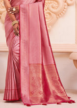Load image into Gallery viewer, Pink &amp; Red Woven Designer Silk Saree