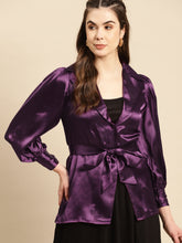 Load image into Gallery viewer, Notch collar blouse