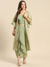 Load image into Gallery viewer, Shrug with crop top and skirt