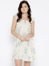 Load image into Gallery viewer, Off shoulder Skater Dress with Floral Print