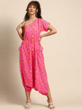Laden Sie das Bild in den Galerie-Viewer, One Shoulder Dhoti Jumpsuit