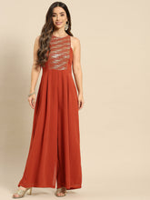 Load image into Gallery viewer, In cut pleated jumpsuit
