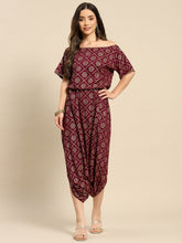 Load image into Gallery viewer, Drop Shoulder dhoti jumpsuit