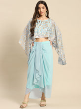 Load image into Gallery viewer, Cape top with draped skirt